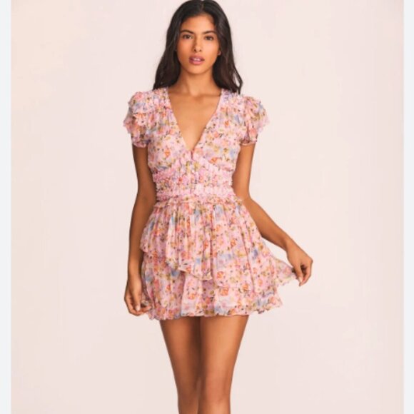 NWT LoveShackFancy Marisela Dress in Pastel Confetti Size 0 - Picture 1 of 8